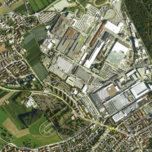 Friedrichshafen Hangars Location